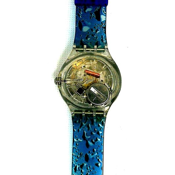 Vintage Swatch Scuba watch WATER DROP SDK123 rare Diver Swiss Quartz 8200IS - Picture 7 of 8